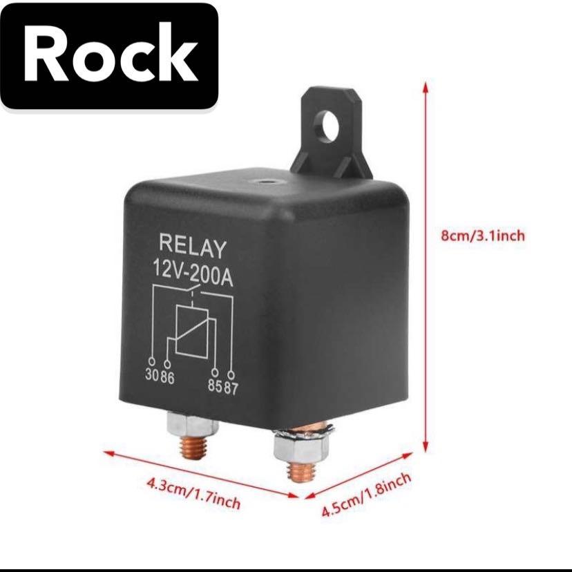 Heavy Duty 12V 200A 4-Pin Relay ON/OFF Switch, Sports Equipment, PMDs ...