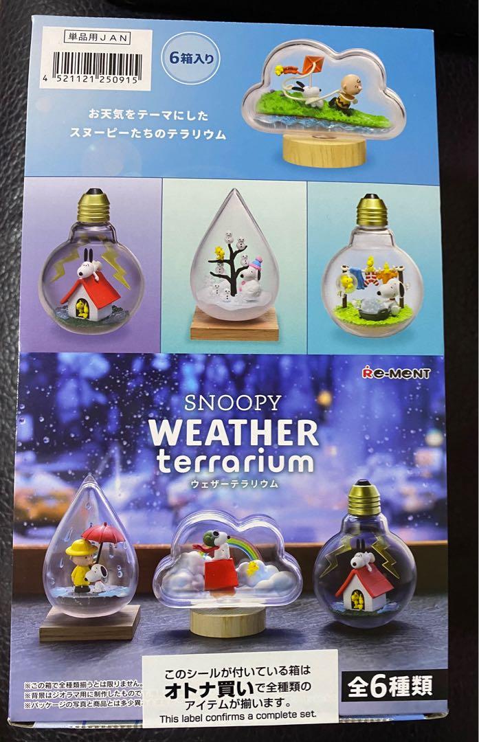 🐶最後2️u20e3號現貨- Windy day 👉🏻Re-ment SNOOPY Weather Terrarium