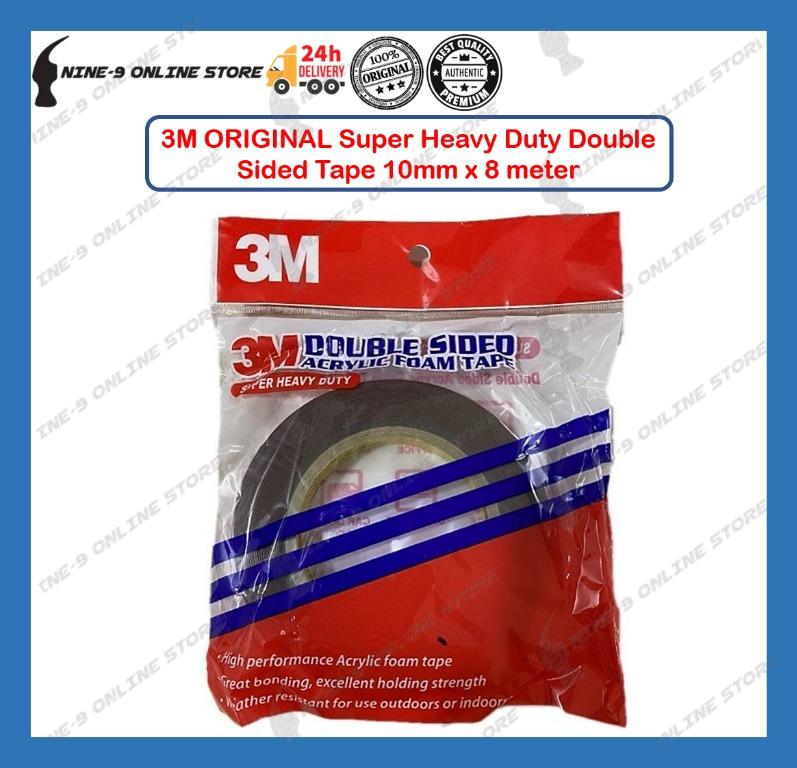 3m Original Super Heavy Duty Double Sided Tape 10mm X 8 Meter Home Furniture Others On Carousell