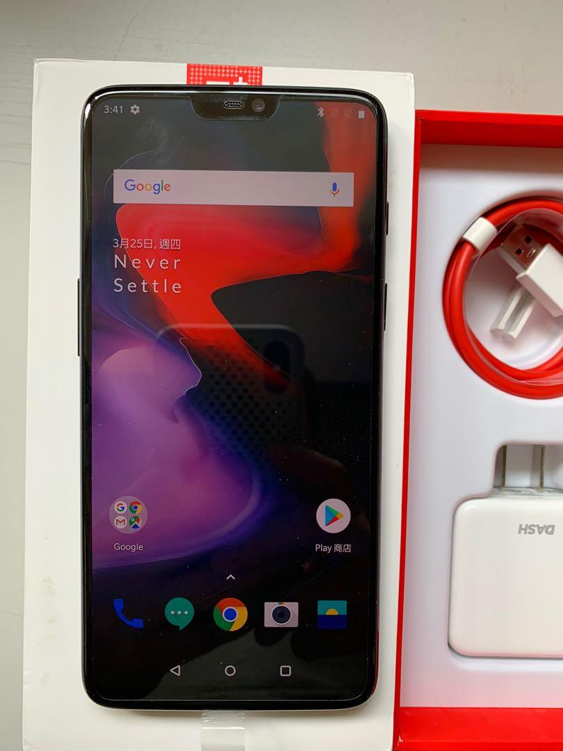 99 New Oneplus 6 8gb 128gb Dual Mirror Black 電子產品 手提電話 Carousell