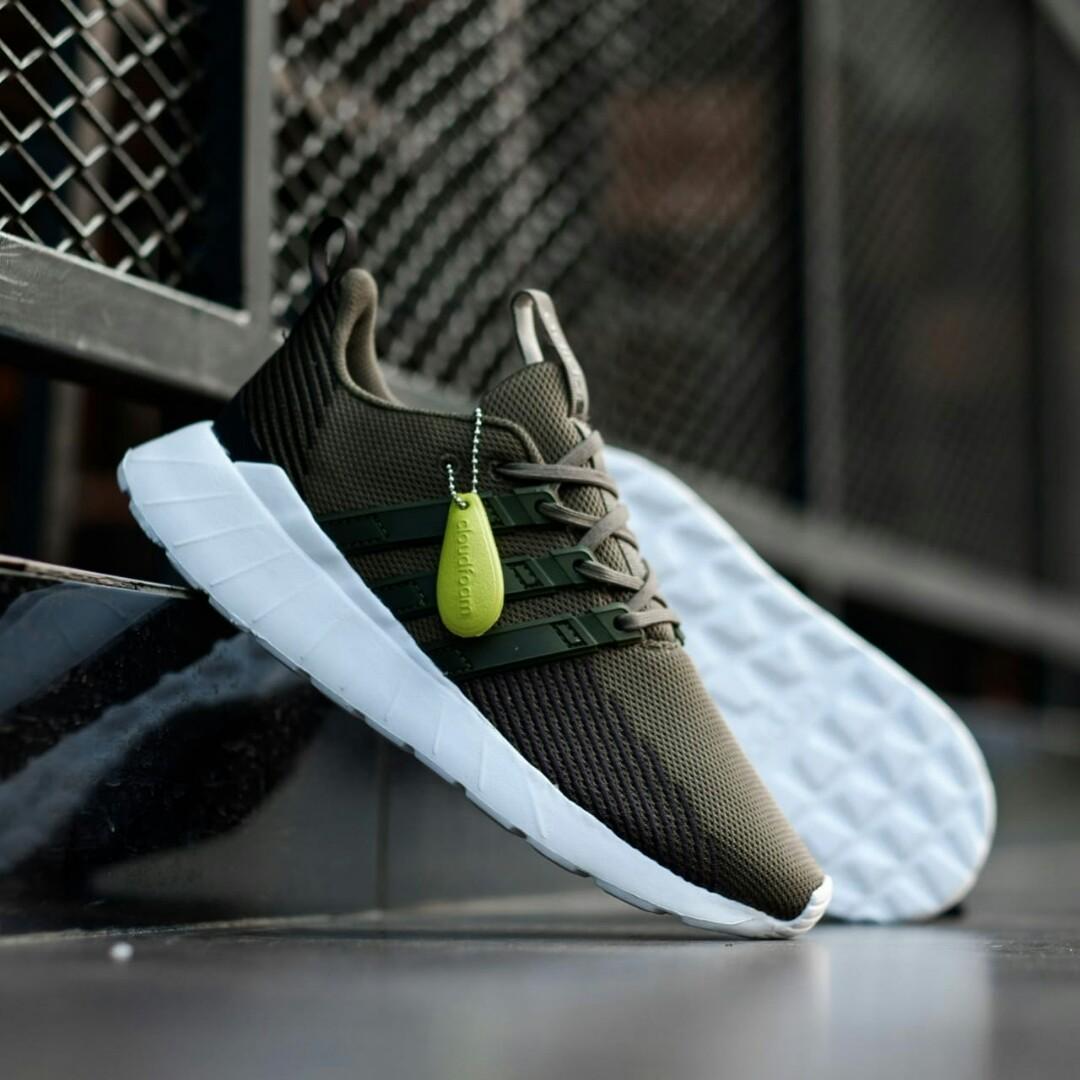 ADIDAS RUNNING SHOES ORTHOLITE FLOAT FOAM HIJAU ARMY Fesyen Pria