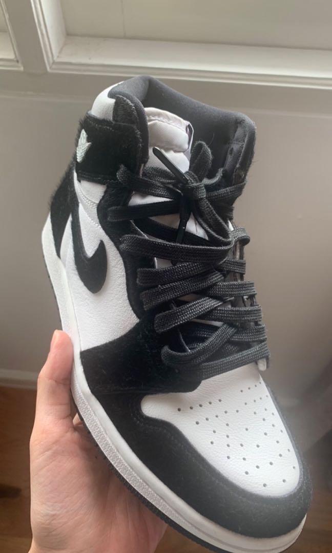 Air Jordan 1 Retro High OG Panda Twist, Fesyen Wanita, Sepatu di Carousell