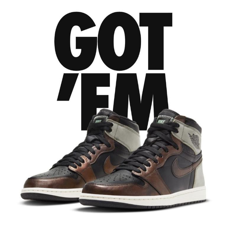 jordan 1 retro high light army rust shadow patina