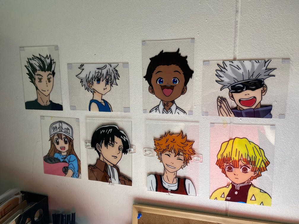 Anime Acrylic Painting Hobbies Toys Memorabilia Collectibles Fan Merchandise On Carousell