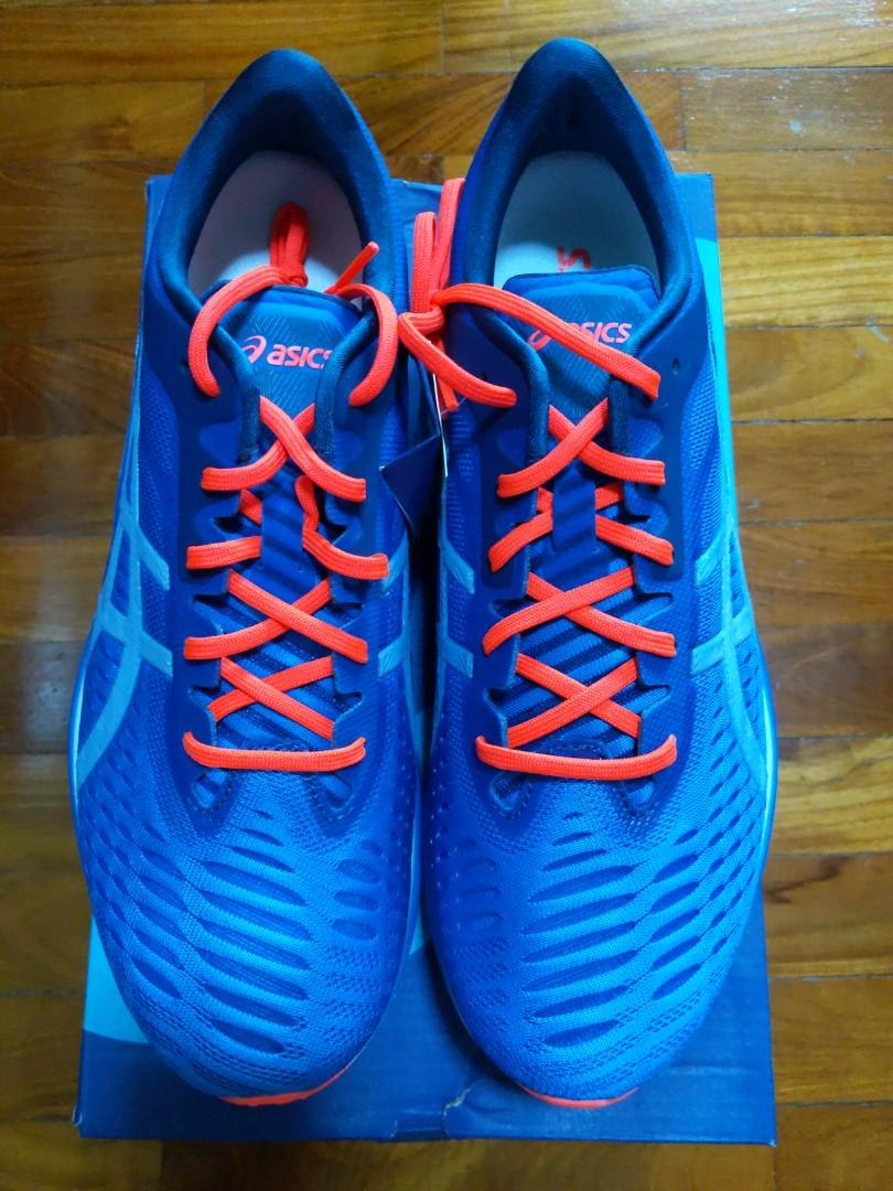 Mens blue asics running shoes sales