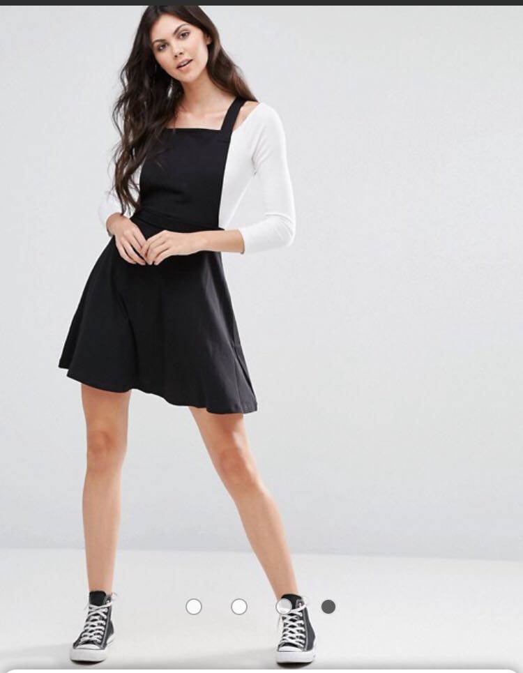 asos pinafore dress