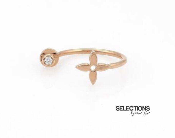 Louis VUITTON Blossom ring in 18k yellow gold (750‰) adorned
