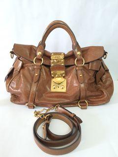 AUTH. MIUMIU LEATHER BAG