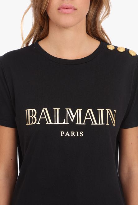 Authentic BALMAIN Button Embellished T 