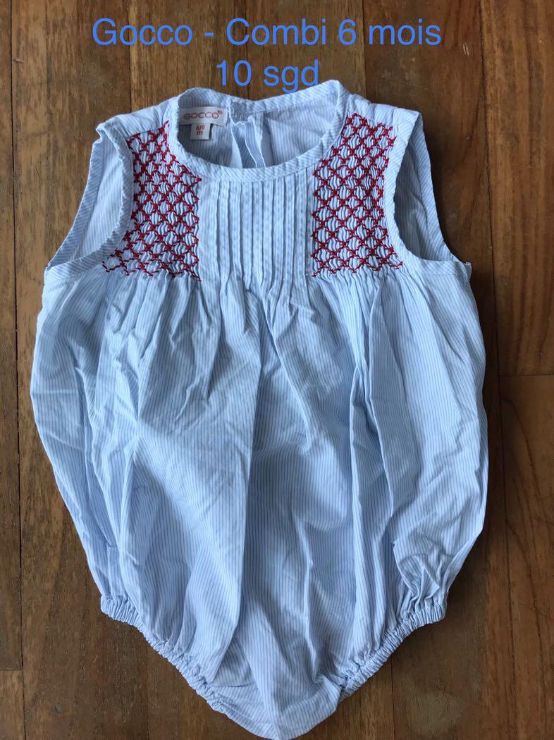 Bundle 8 Baby girl clothes sergent major gocco petit bateau DPAM