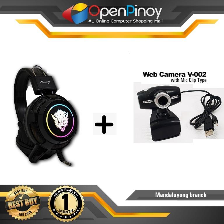 Badwolf F 15 Gaming Headset With Web Camera V 002 Hd 720p With Mic Clip Type Audio Headphones Headsets On Carousell Select game and watch the best free live streams! camera v 002 hd 720p with mic clip type