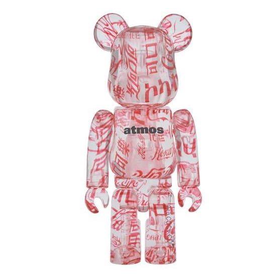 BEARBRICK ATMOS COCA-COLA CLEAR 1000% (READY STOCK), Hobbies