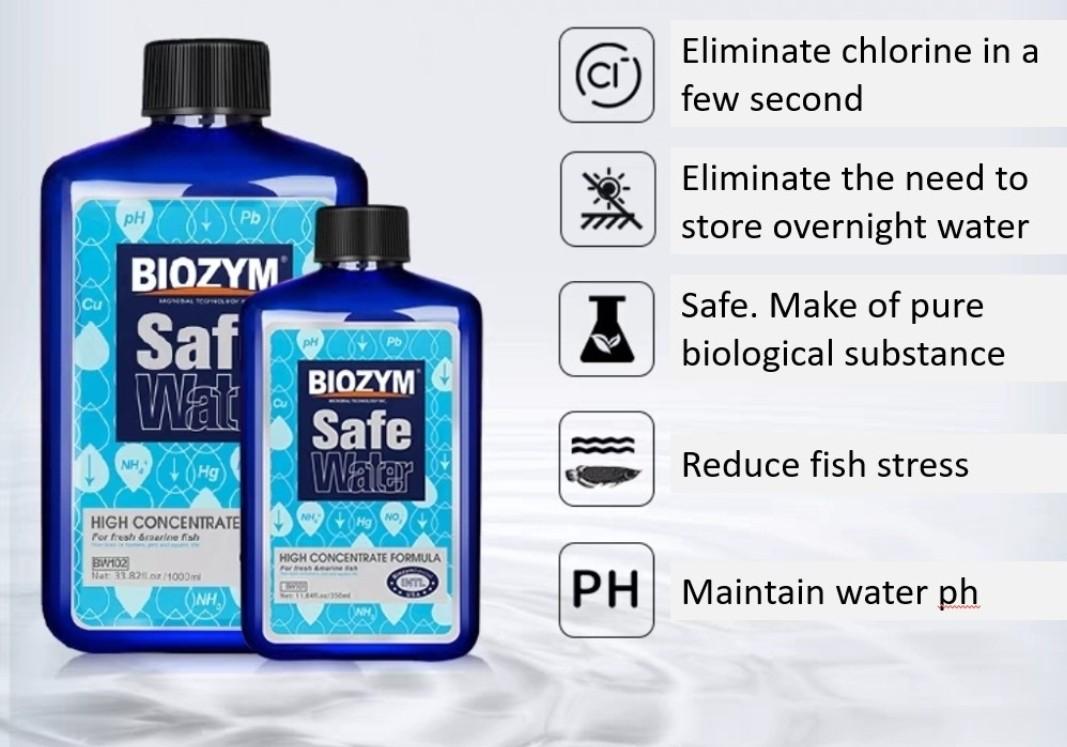 Bioxym Anti chlorine for fish aquarium. Required during water change