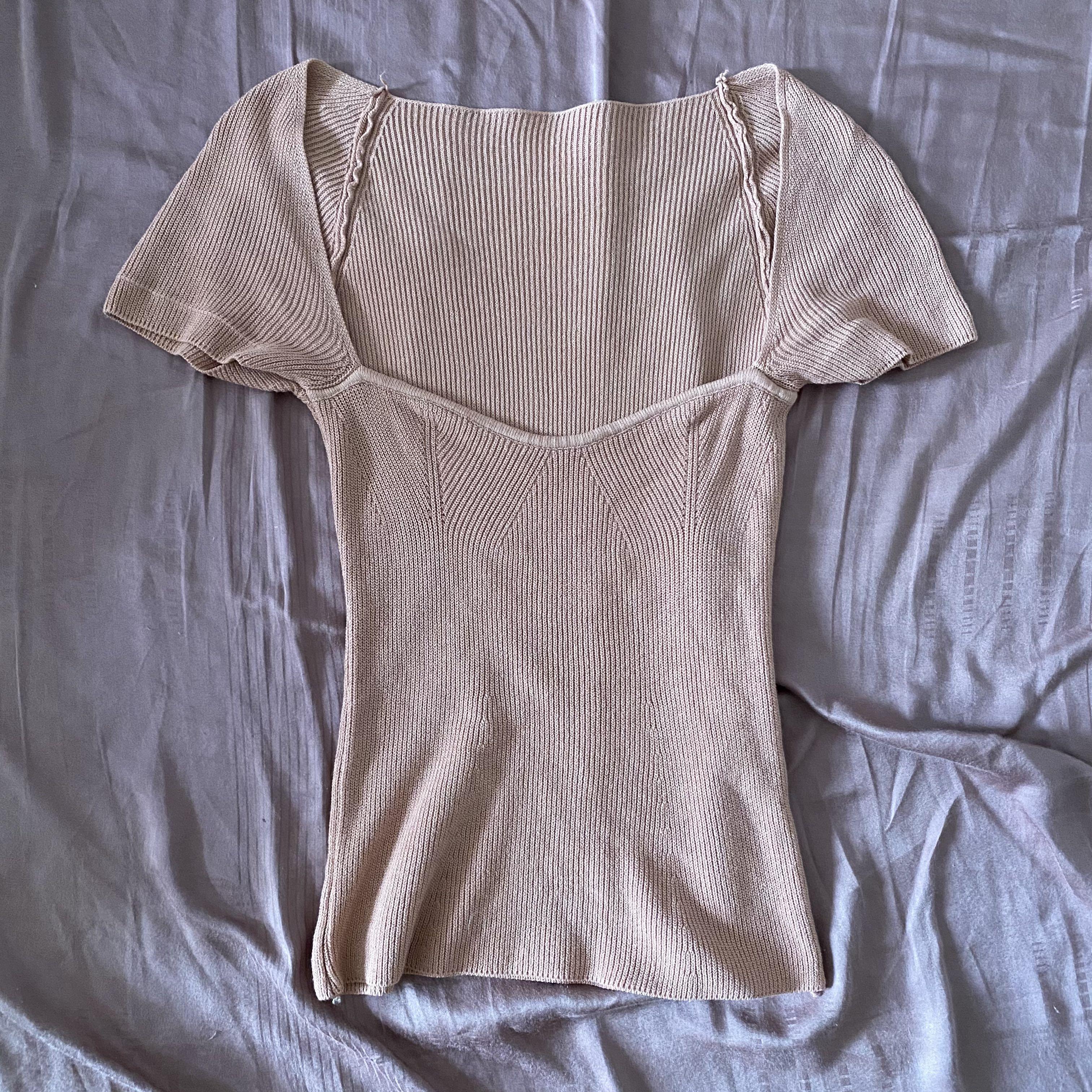 pink cut out top