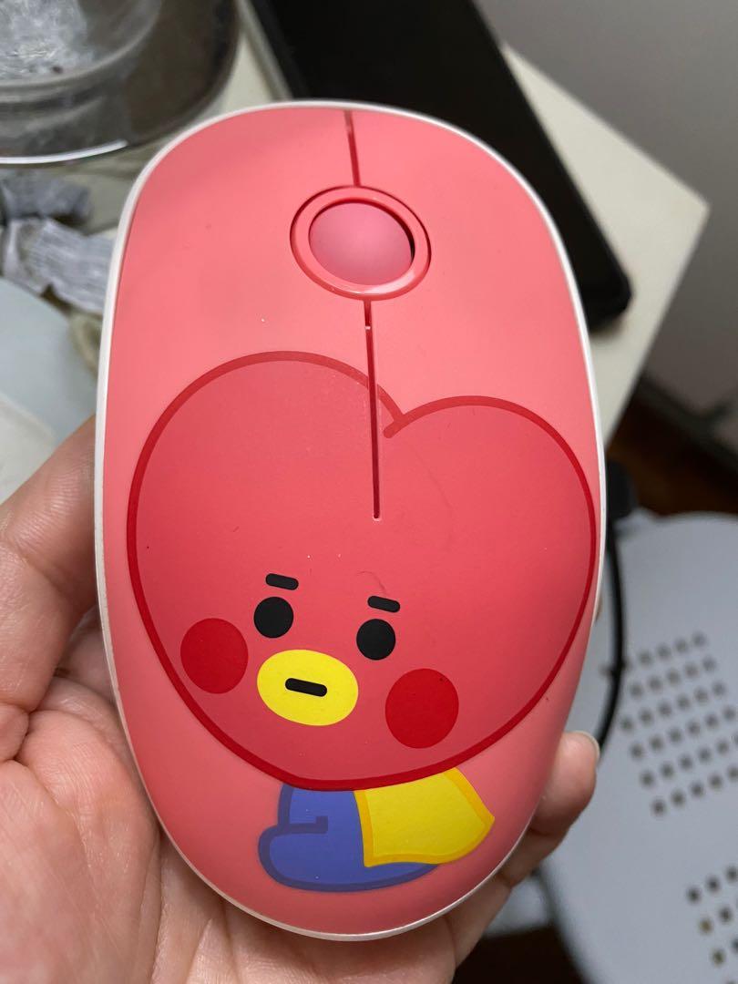 Bts, Bt21 Tata (V, Kim Taehyung) Wireless Silent Mouse From Line Friends, Computers & Tech, Parts & Accessories, Mouse & Mousepads On Carousell