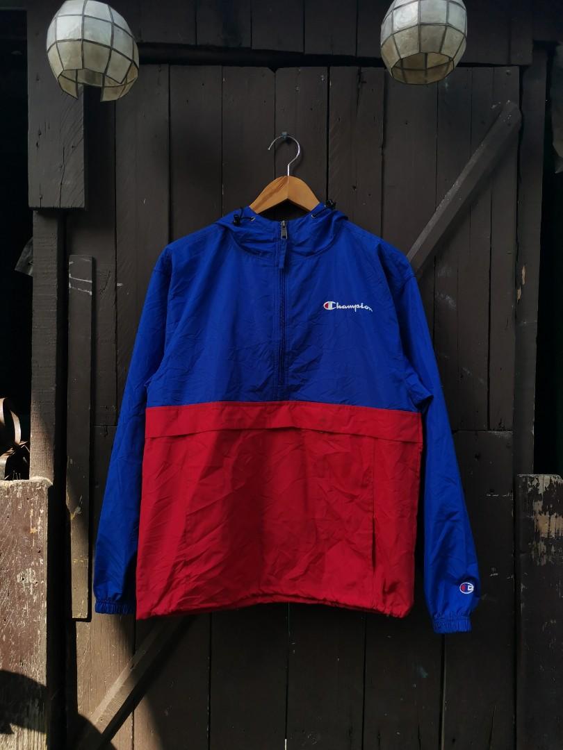 champion half zip windbreaker