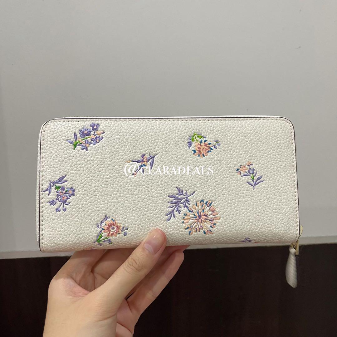 Floral coach wallets for hot sale women