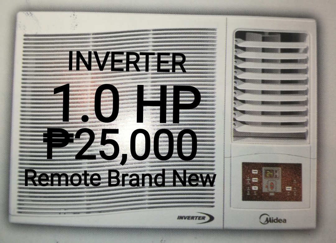 COD Aircondition Window Type 1.0HP Brand New Midea Remote Model 2021 ...