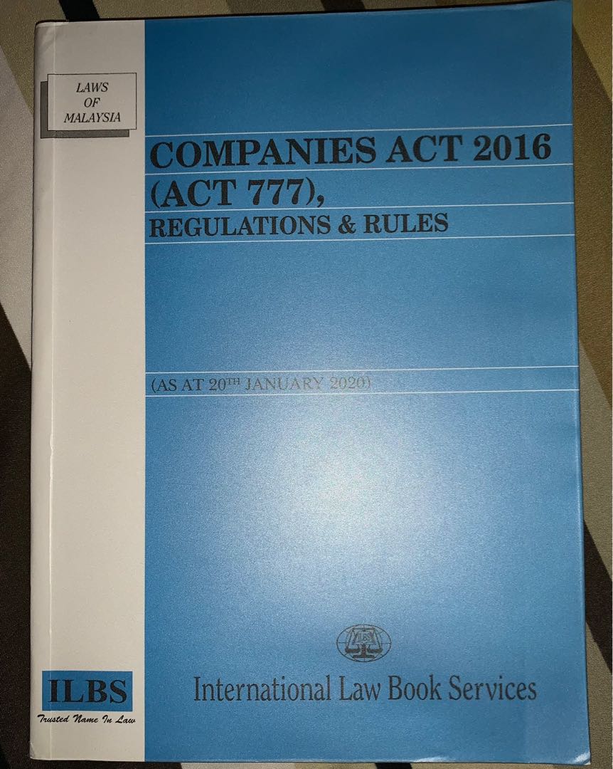 companies act 2016 (act 777)