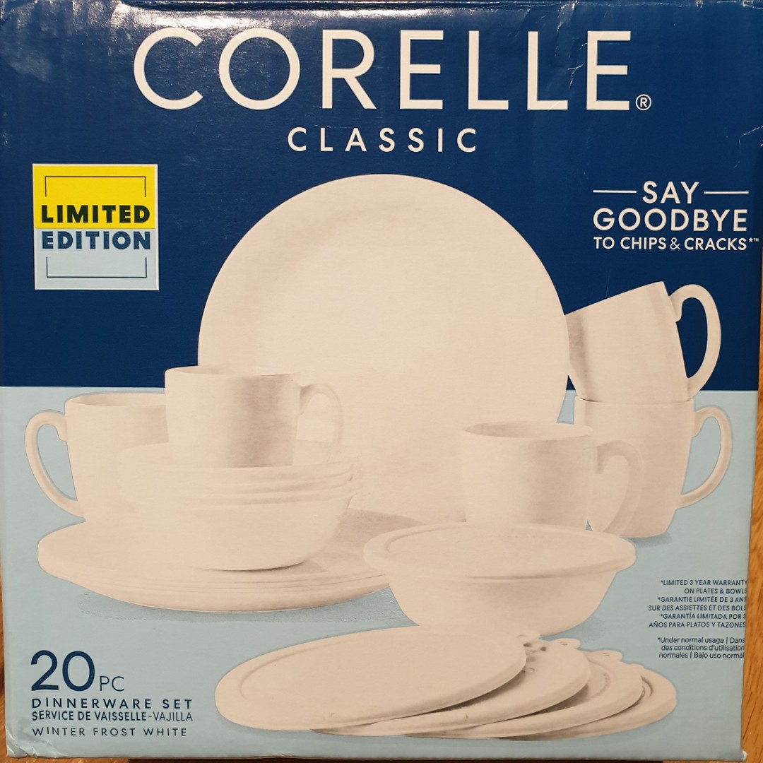 CORELLE CRYSTAL FROST LUNCH PLATES 8.5 INCH X 4 BRAND NEW FREE USA SHIP 