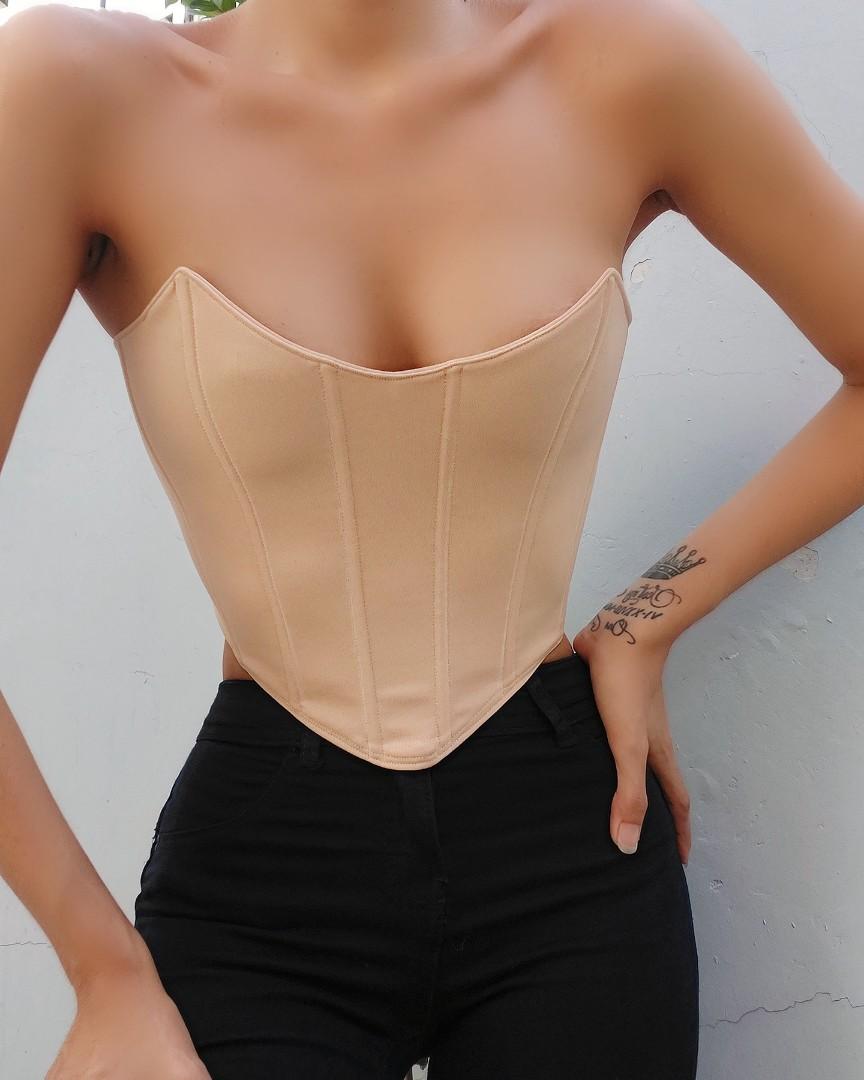 Corset top , Women's Fashion, Tops, Sleeveless on Carousell