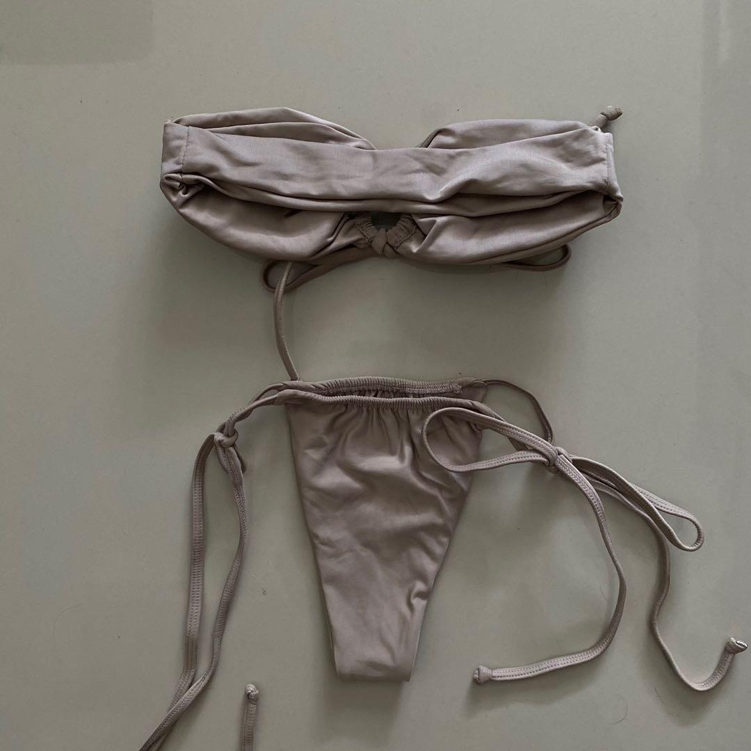 Customized String Bikini in Nude Color, Women's Fashion, Swimwear