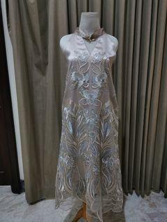 Dress Pesta loose model cheongsam
