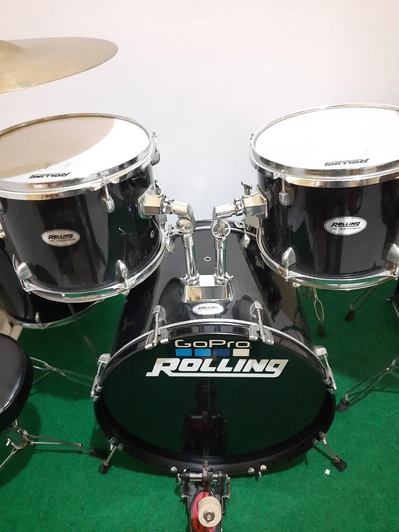 Drum Set Rolling Lengkap Cymbal Kursi Musik And Media Alat Di Carousell 4745