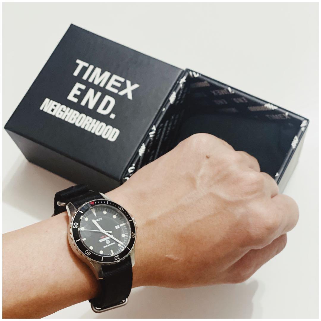 購入から月日が経っていますのでTIMEX × NEIGHBORHOOD 腕時計