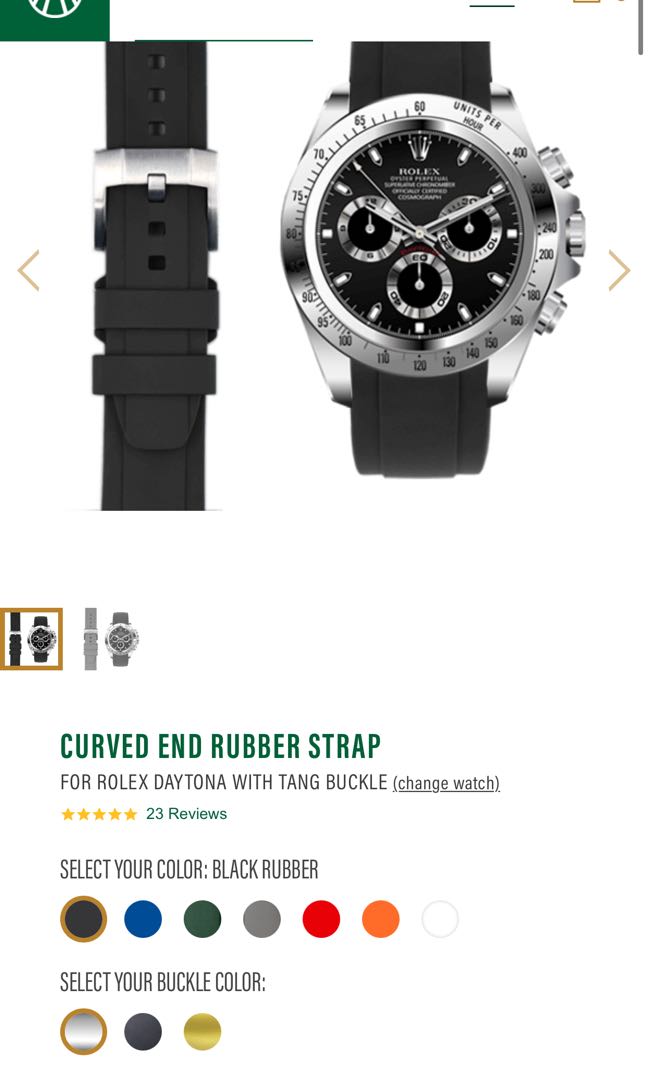 Everest Rolex Daytona 116500LN rubber tang strap Luxury Watches on Carousell