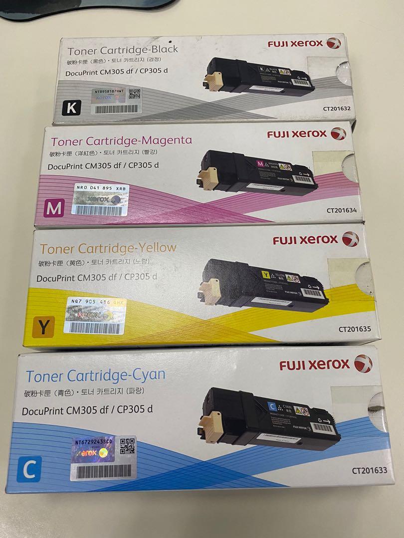 Fuji Xerox Toner (Category: Printers, Scanners & Copiers) located in Baguio. Submitted by patgutierrez (Listing ID 1077465296, Image 1). Description: Sold as set 2 toners yellow 2 toners magenta 1 toner black 1 toner cyan Compatible with fuji xerox CM305df/CP305d.