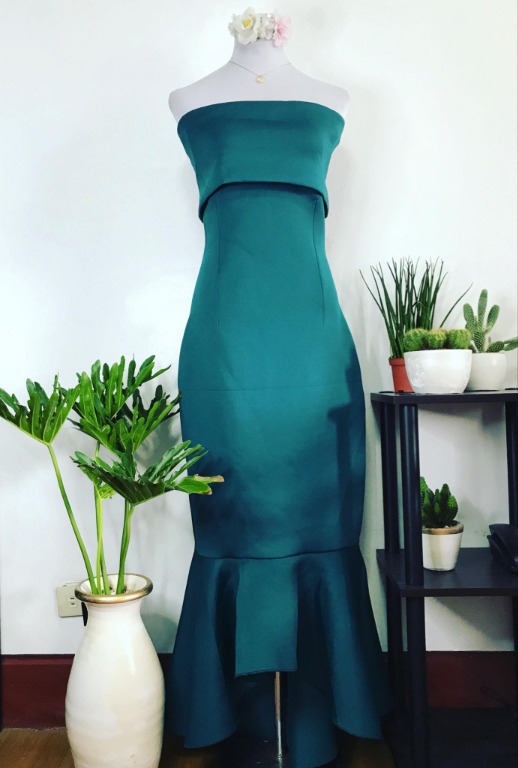Blue green dress Clearance