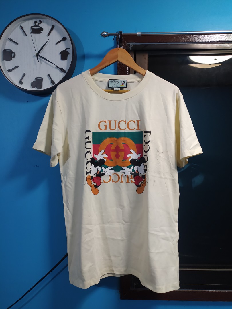Gucci Disney Mickey Mouse Tshirt, Men'S Fashion, Tops & Sets, Tshirts &  Polo Shirts On Carousell