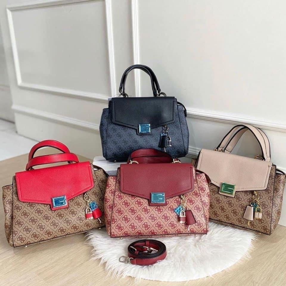GUESS Valy Small Girlfriend Satchel Women s Fashion Bags Wallets Cross body Bags on Carousell