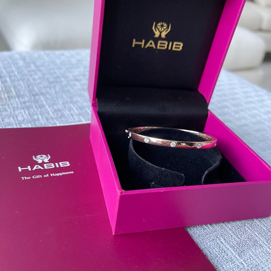 Rose gold ring habib discount