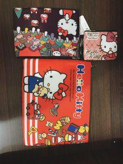 Hello kitty 收納包 三合一 凱蒂貓 收納袋 雜物 收納