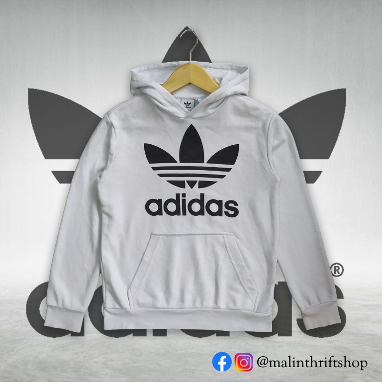 Hoodie adidas putih hot sale