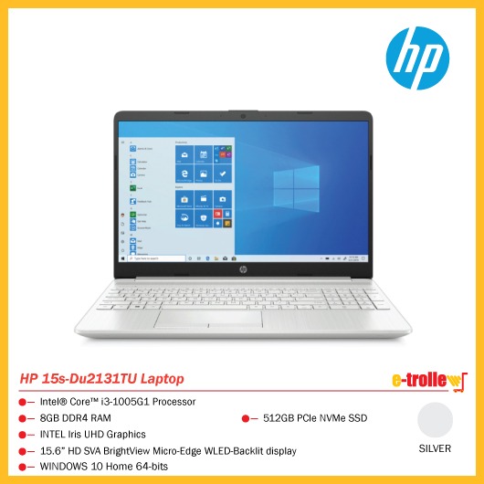 HP 15s-Du2131TU Laptop (SILVER), Computers & Tech, Laptops & Notebooks ...