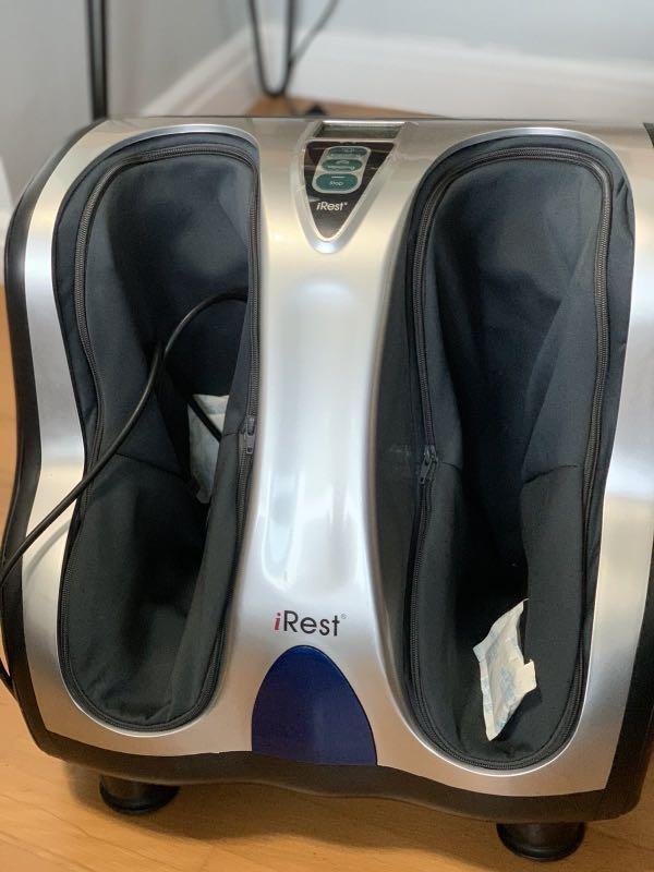 iRest SL-C11-B Leg & Foot Massager (Category: Massage Devices) located in Makati City. Submitted by chapangya (Listing ID 1077385895, Image 1). Description: ₱5,500 (Negotiable) Condition: Excellent – lightly used, works perfectly Inclusions: Original box, power cord, and instruction manual Experience spa-level relaxation at home with the iRest SL-C11-B Leg Beautician. ✅ Dual massage chambers for feet and calves ✅ Kneading, rolling, and air-pressu