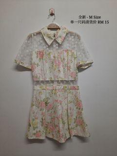 Korean Floral Lace Dress