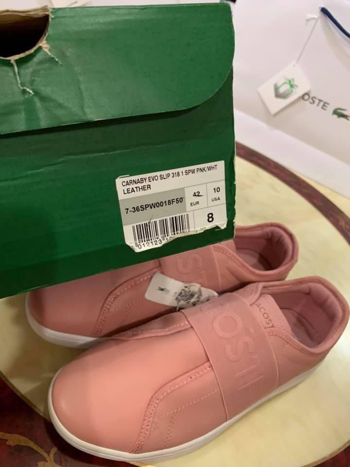 Lacoste Carnaby evo slip Women s Fashion Footwear Sneakers on Carousell