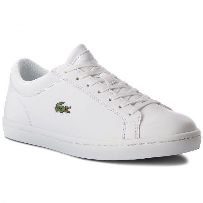 Lacoste Straightset White Sneakers UK5 Women s Fashion Footwear Sneakers on Carousell