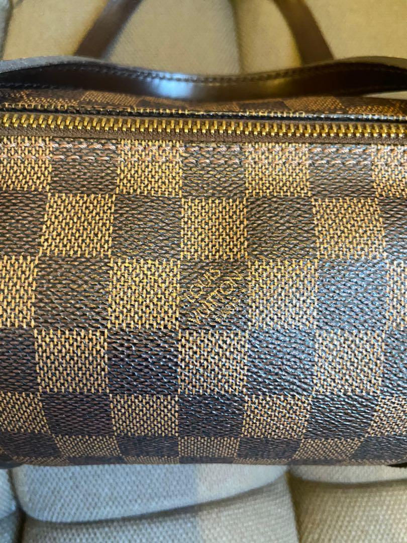 LOUIS VUITTON PAPILLON 26 HANDBAG DU0085 PURSE EBENE DAMIER CANVAS N51304  60434