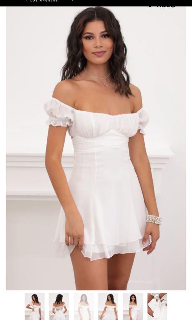 White dress lucy clearance in the sky