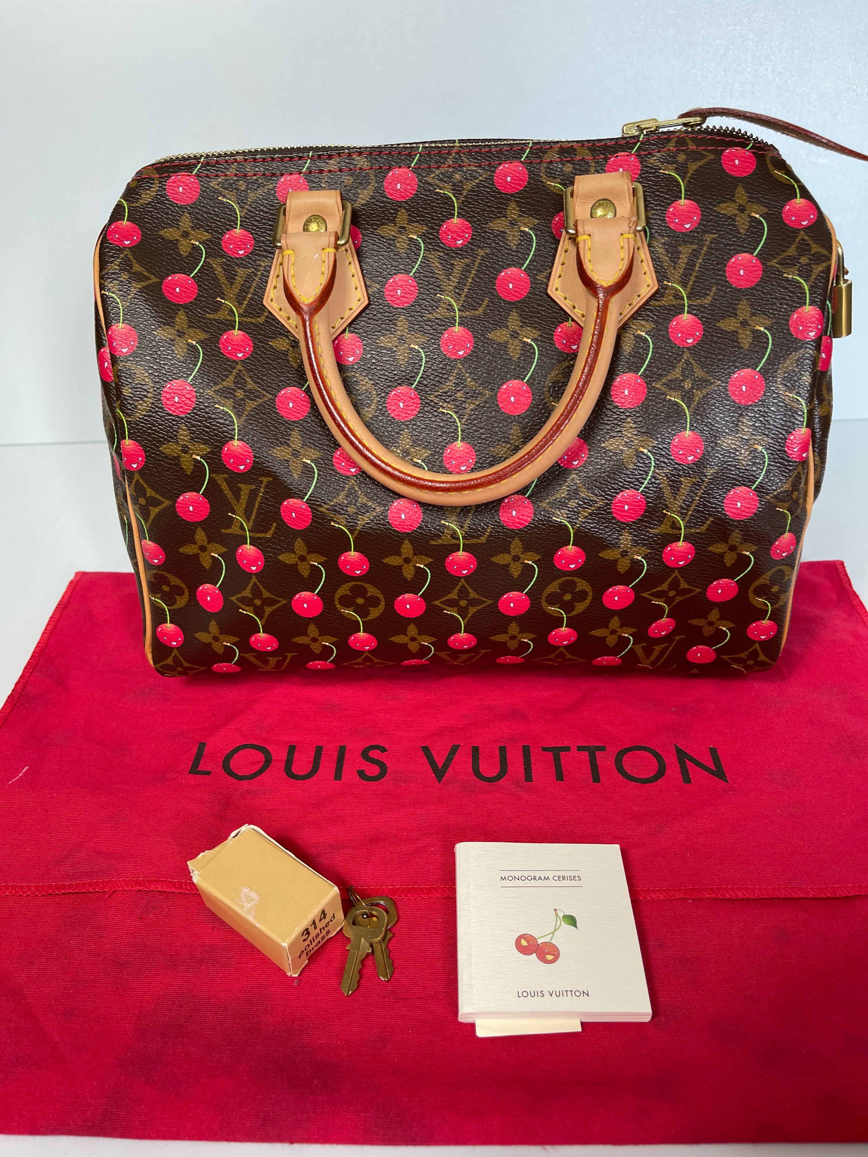 Louis Vuitton Limited Edition Cerises Speedy 25 Satchel (SHF-22166) – LuxeDH