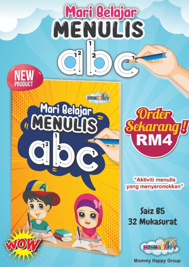 Mari Belajar Menulis Abc Books Stationery Children S Books On Carousell