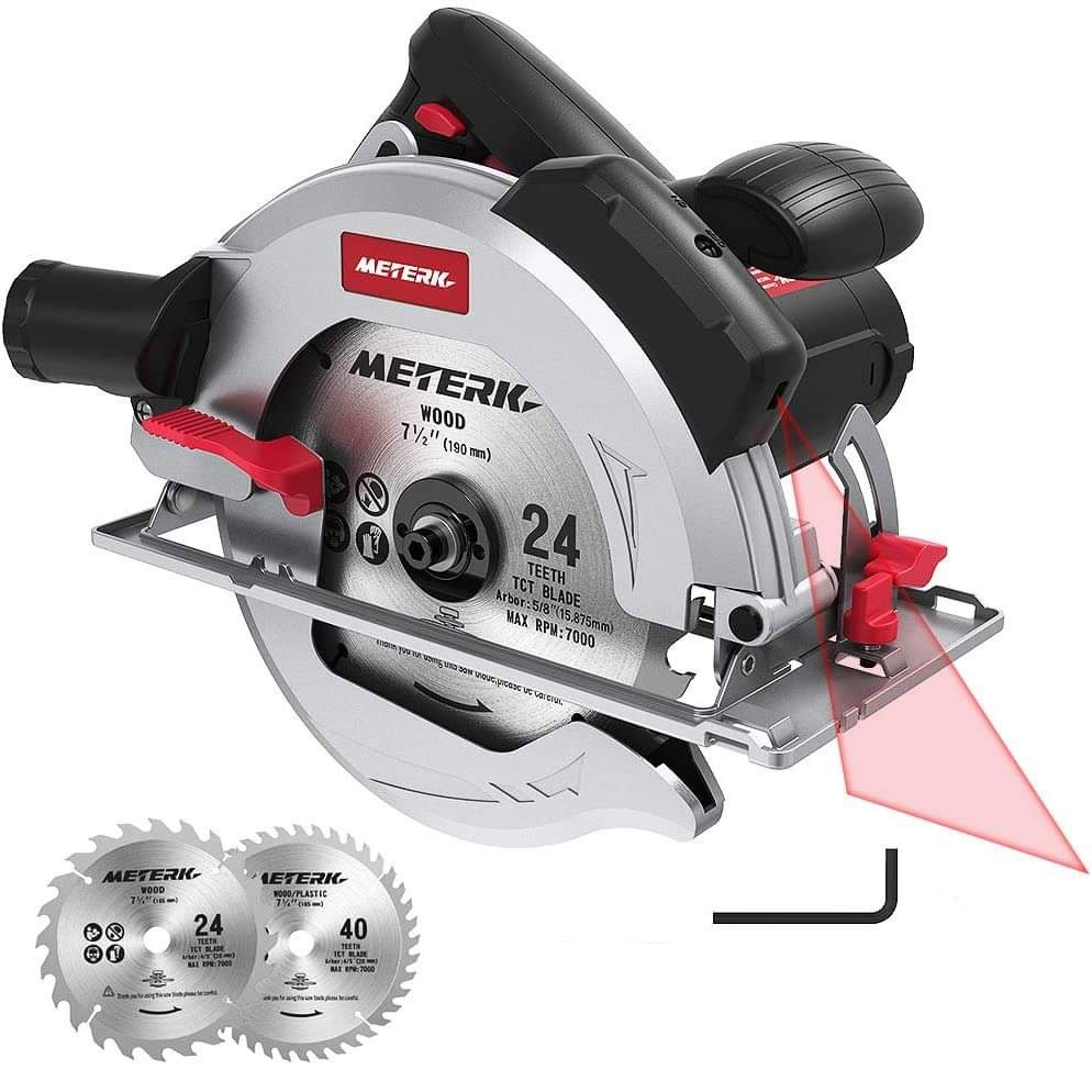 METERK MKCS02 15Amp Circular Saw with 