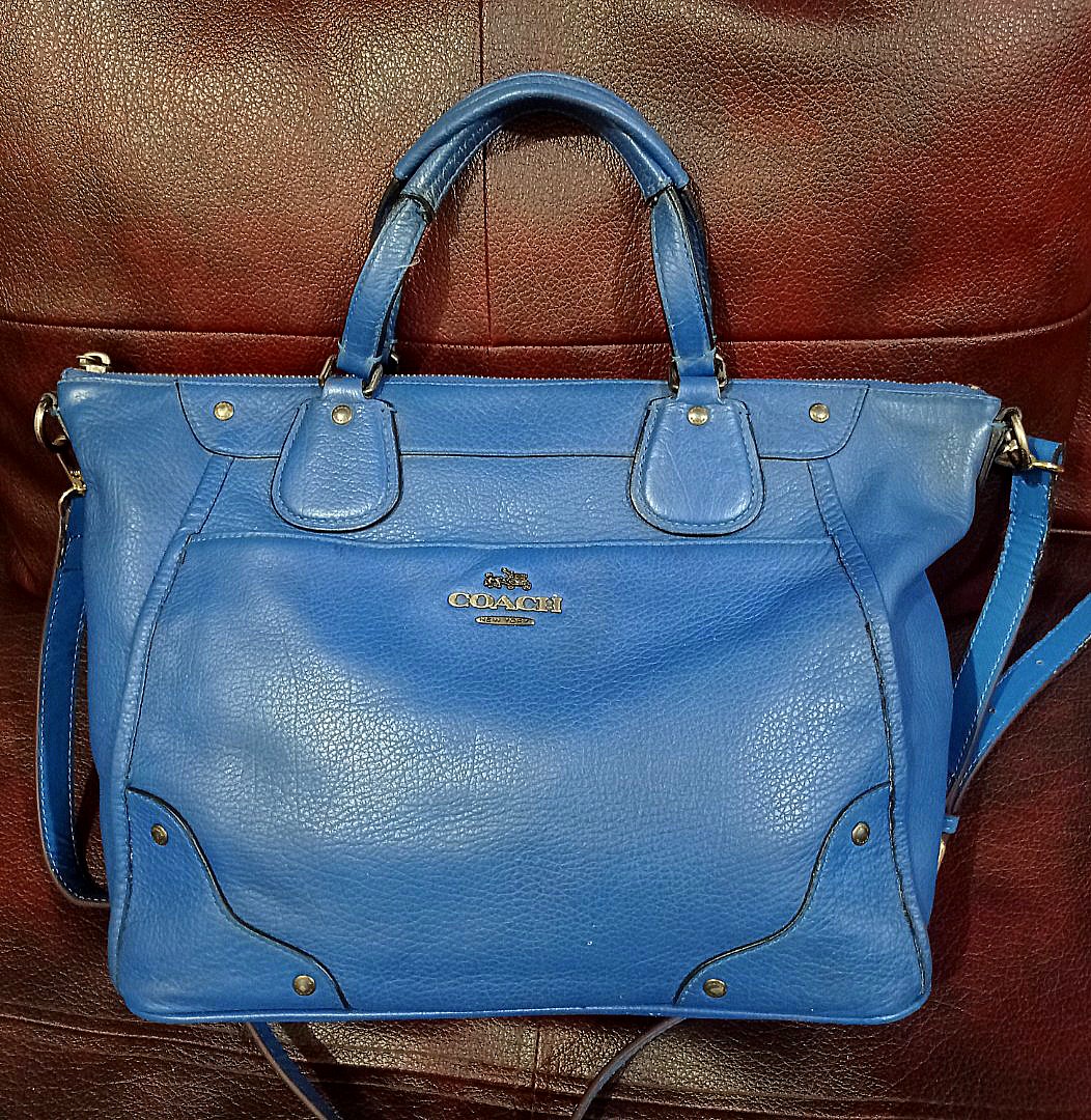 COACH MICKIE SATCHEL IN GRAIN LEATHER F34040 Barang Mewah Tas