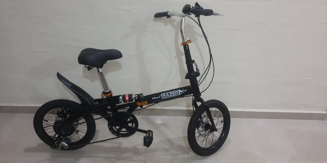 Micro XT Razor Micro Razor Razer 16 inch foldable bicycle bike folding bicycle bike Sports Equipment Bicycles Parts Bicycles on Carousell