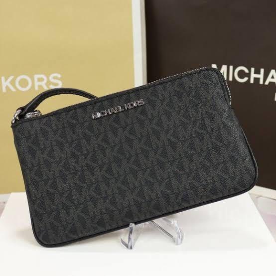 black mk wristlet